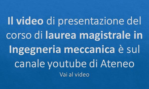 Il Prof. Marco Pierini comunica che è disponibile il video